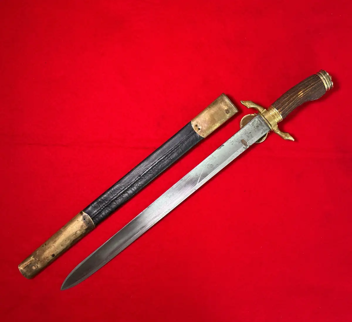 German 19th Century Hunting Cutlass Sword - View 3