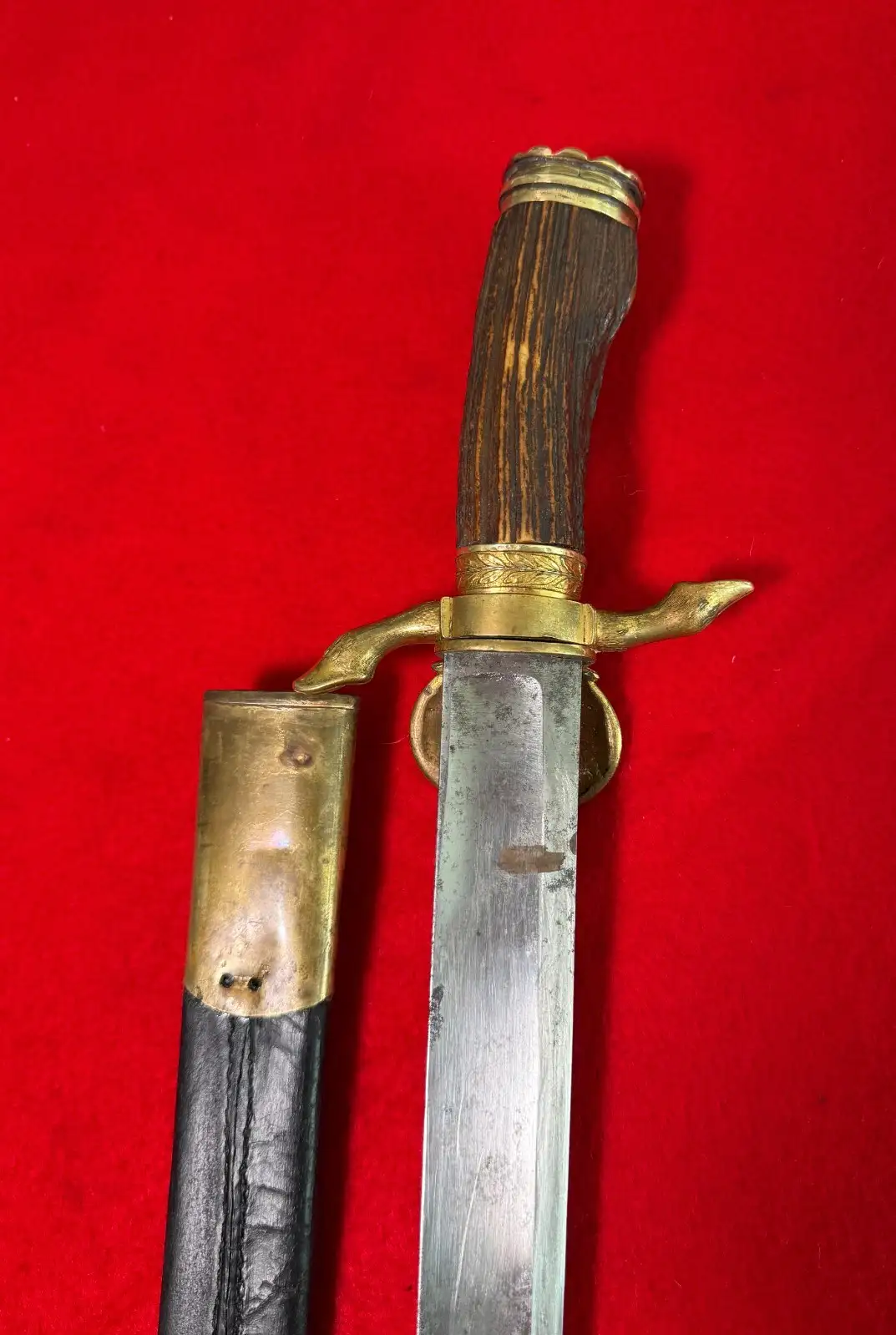 German 19th Century Hunting Cutlass Sword - View 6
