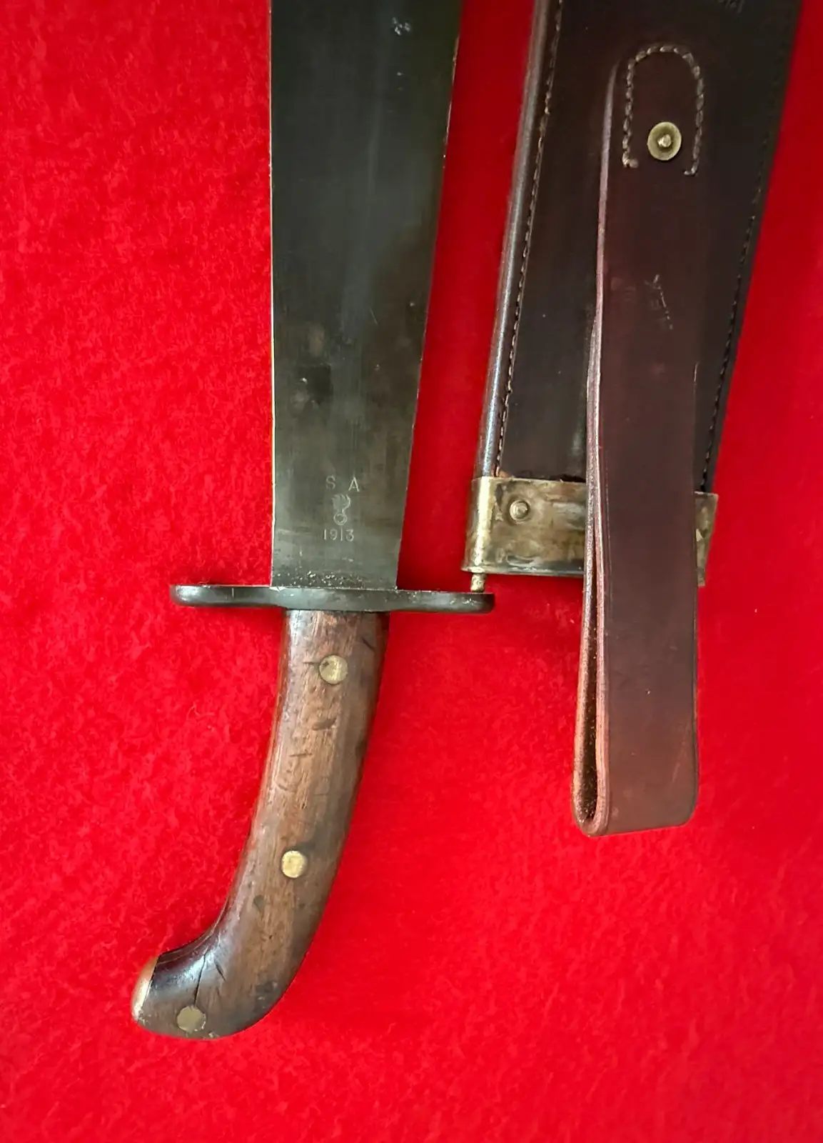 Original US WW1 M1909 Bolo Knife - View 16