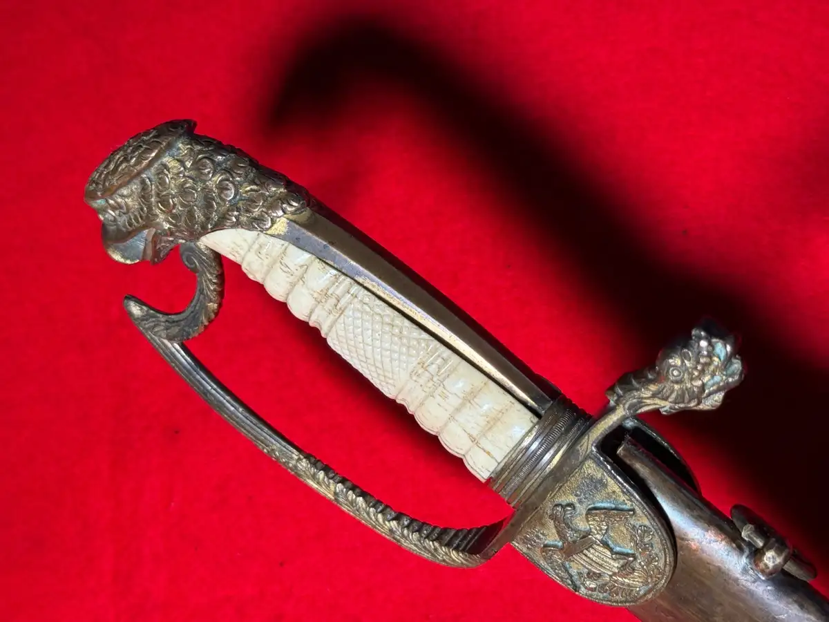US War of 1812 Eagle Head Officer Sword - View 16