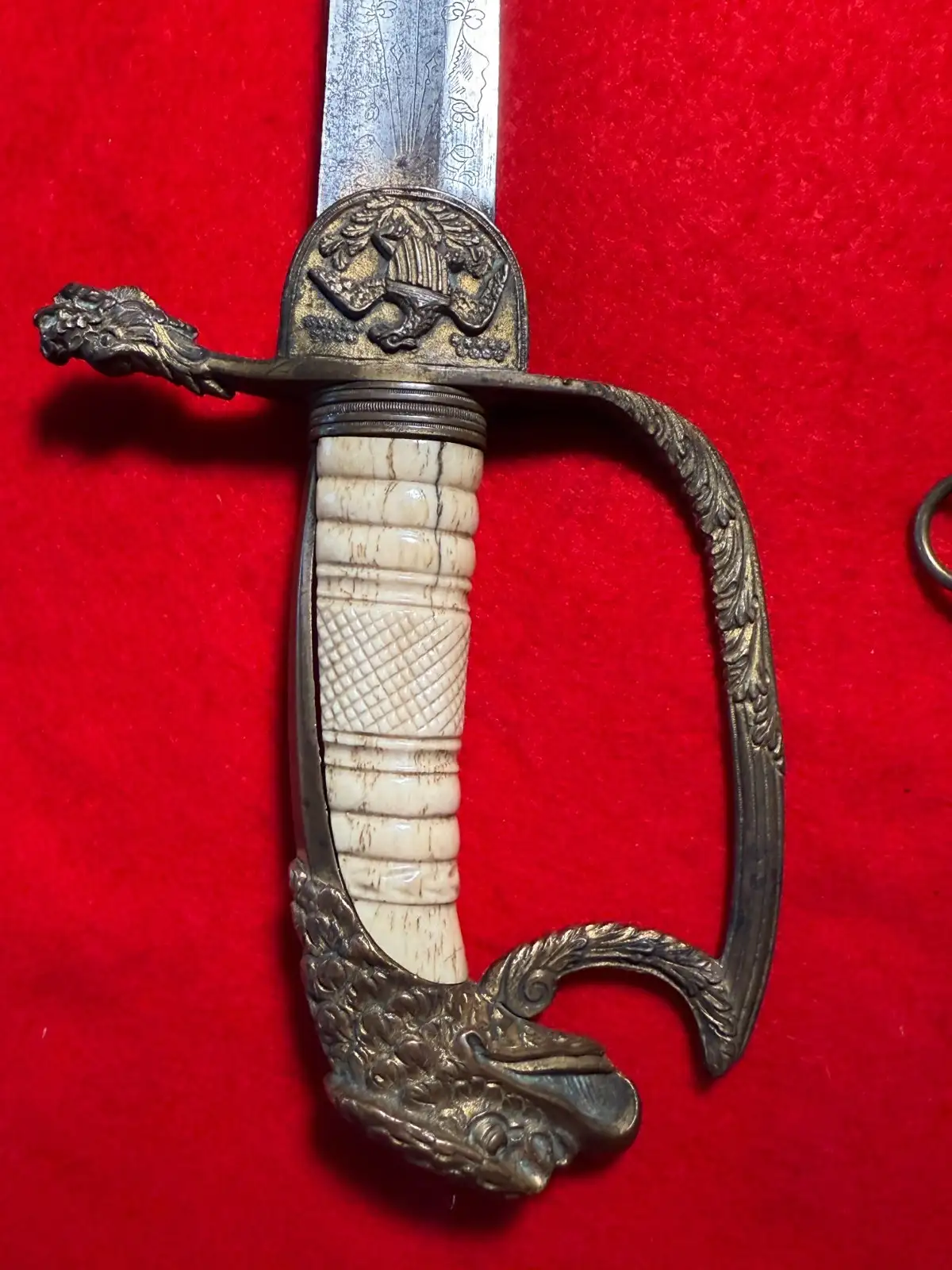 US War of 1812 Eagle Head Officer Sword - View 18