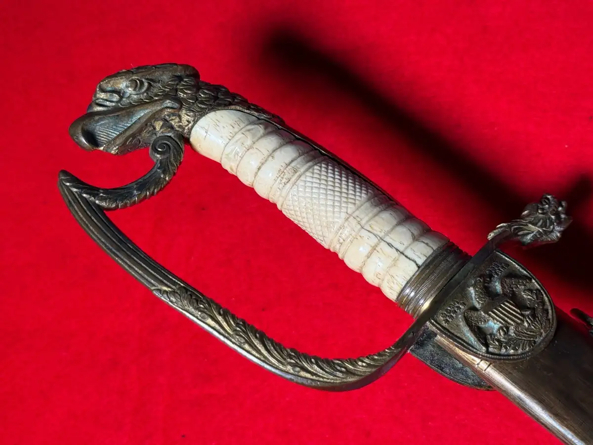 US War of 1812 Eagle Head Officer Sword - View 19