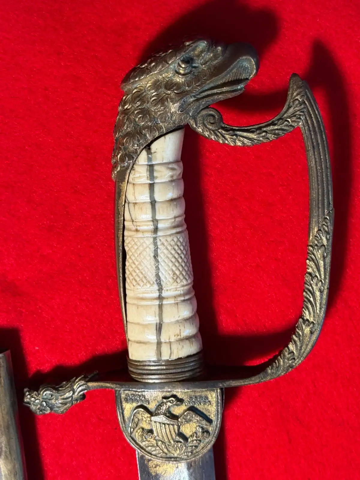 US War of 1812 Eagle Head Officer Sword - View 23