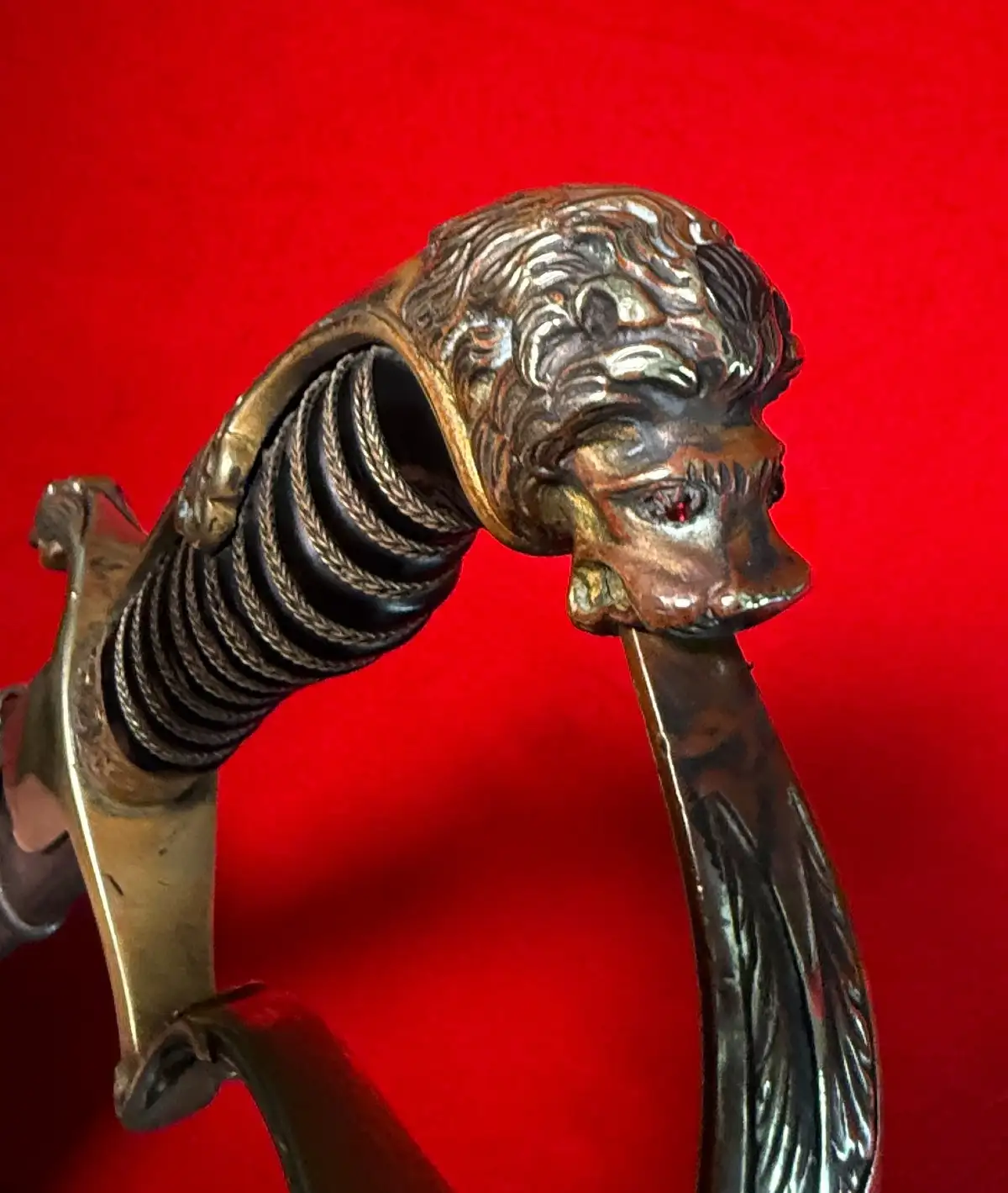 German WW1 Lion Head Officer Sword - View 10