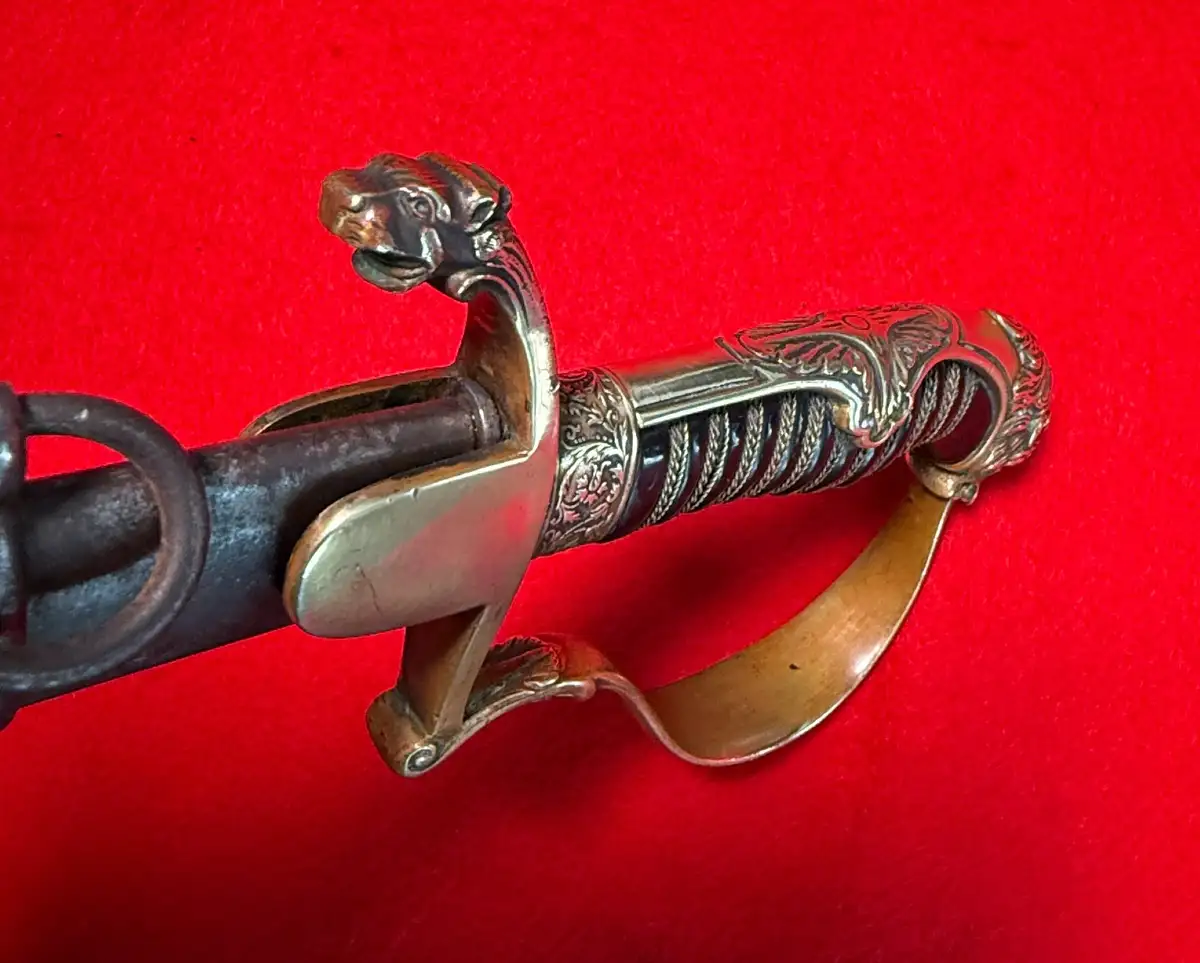 German WW1 Lion Head Officer Sword - View 12