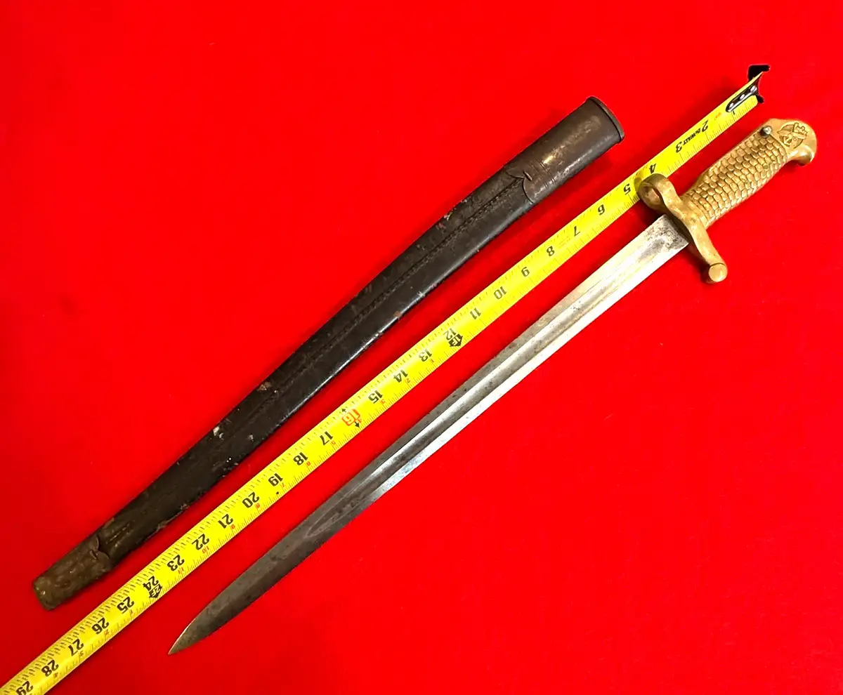 US M1870 Navy Rifle Sword Bayonet alternate view