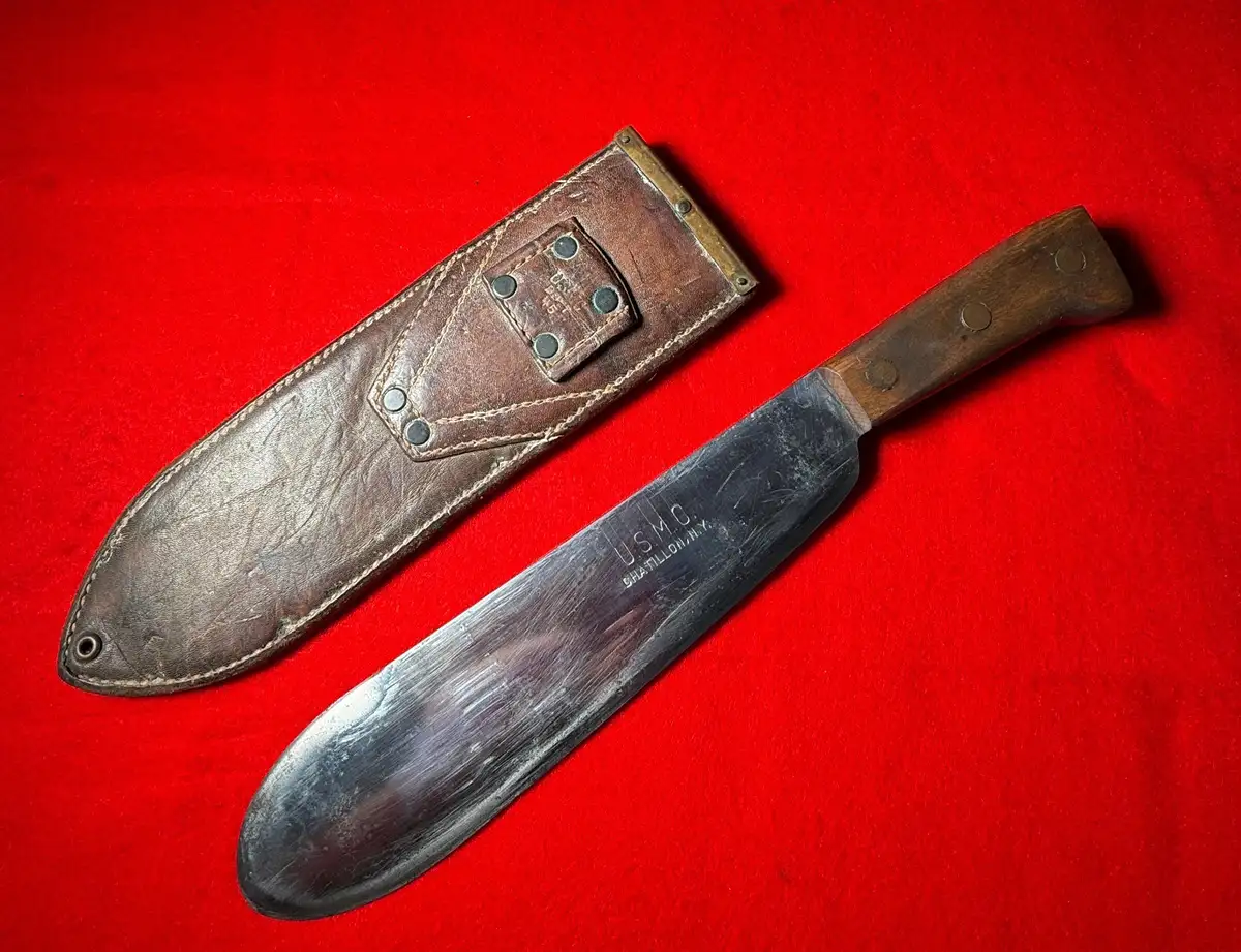 US WW2 USMC Bolo Knife Machete Chatillion alternate view
