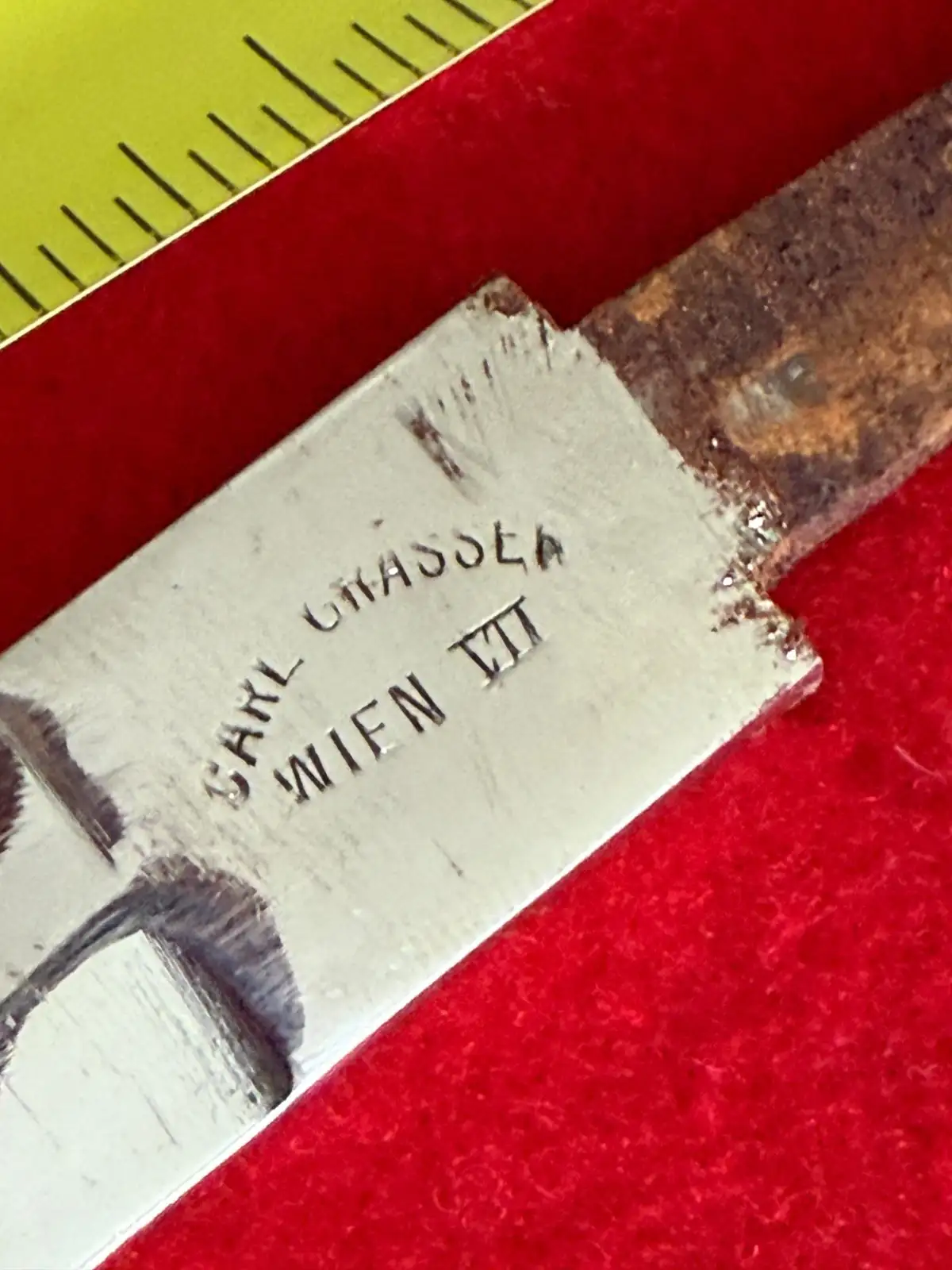 Austrian WW1 Carl Grasser Wien Sword Blade - View 7