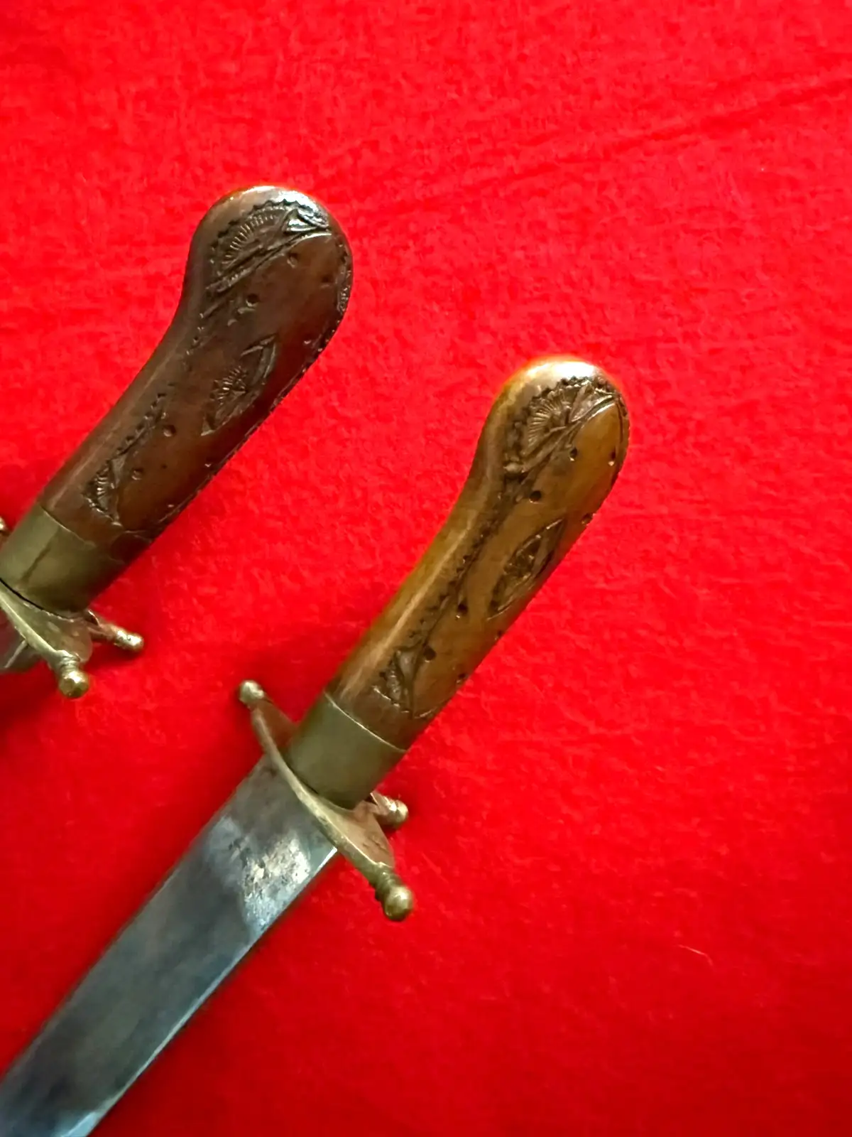 Indian 20th Century Carved Wooden Knife Fork Set - View 8
