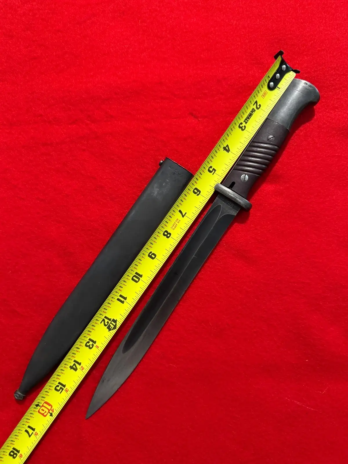German WW2 Model 1884/98 K98 Bayonet Herder alternate view