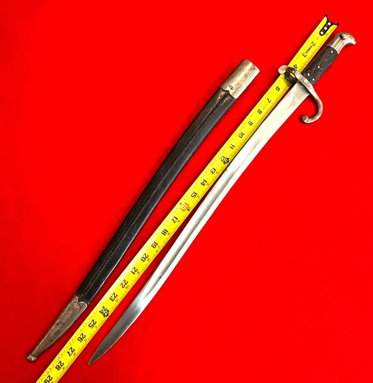 Danish WW1 Model 1867 Remington Bayonet alternate view