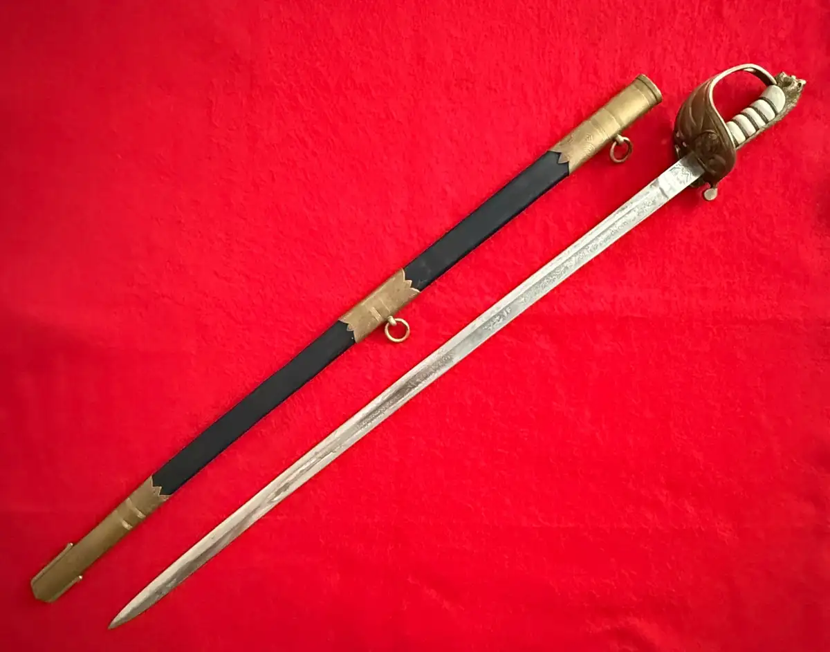 British 19th Century Model 1827 Naval Officer Sword - 2