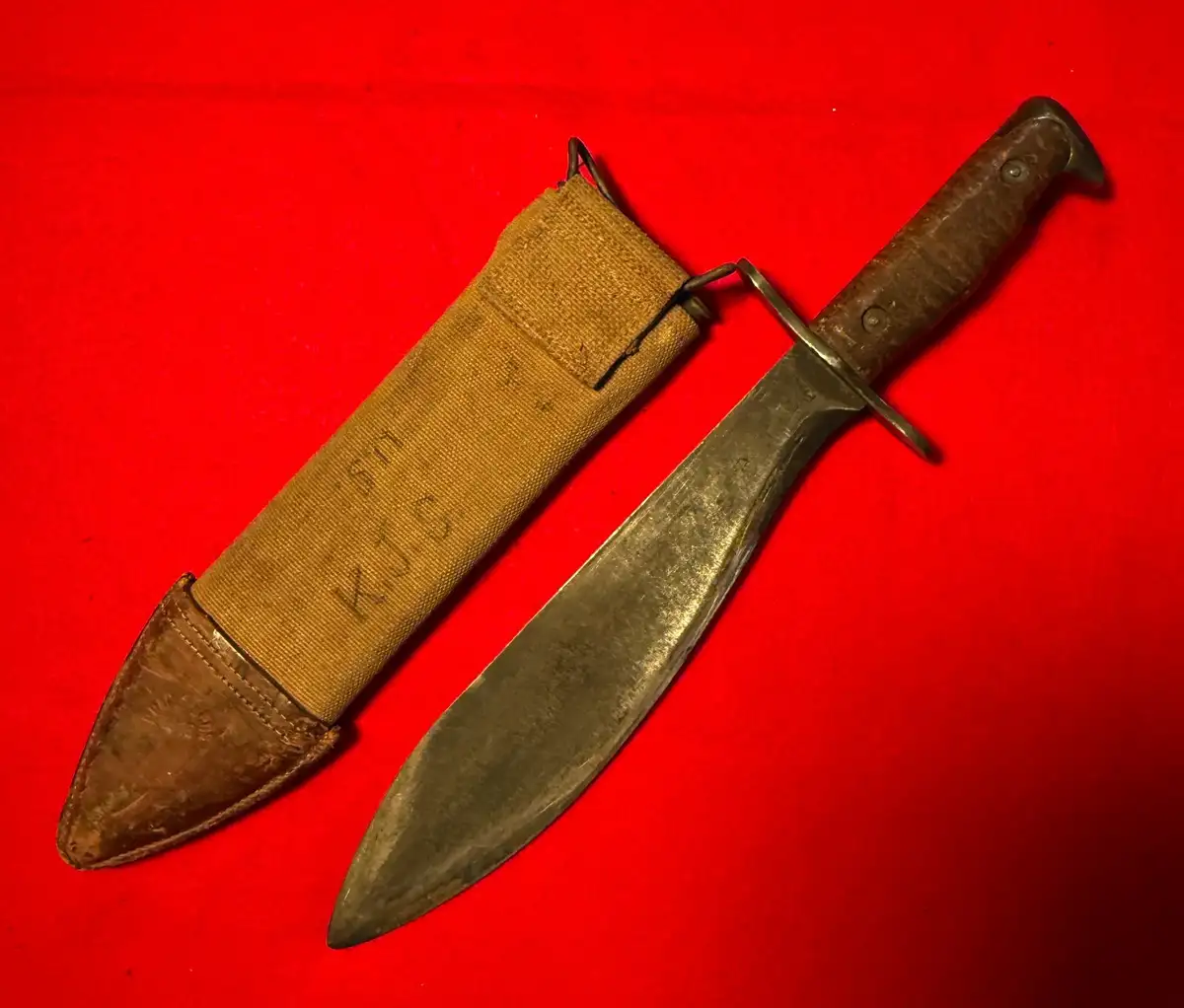US WW1 Model 1917 Bolo Machete Knife Plumb - 2