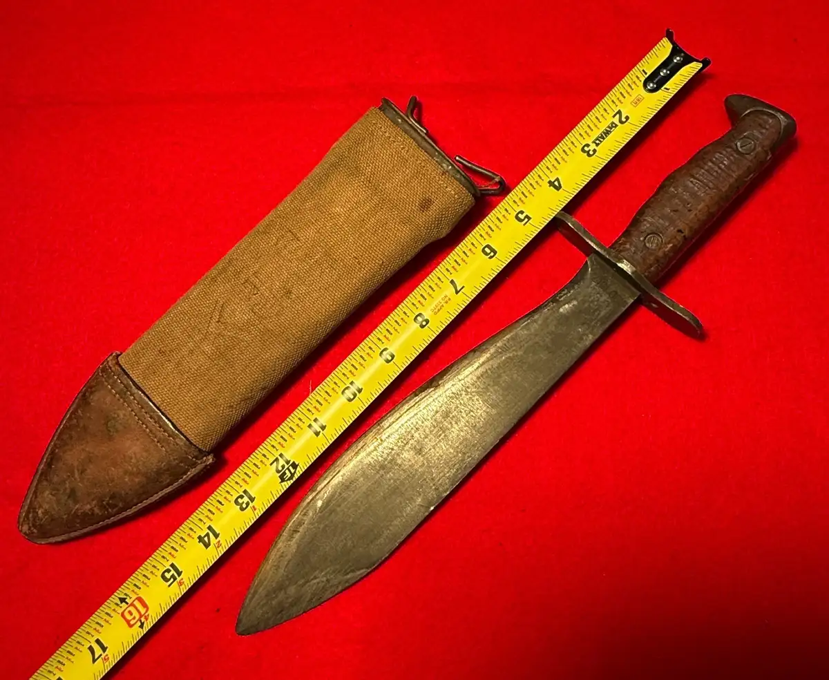 US WW1 Model 1917 Bolo Machete Knife Plumb - 3