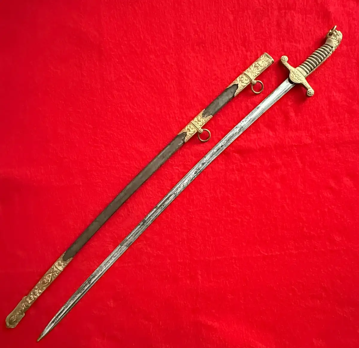 French Late 18th Century Lion Head Officer Sword alternate view