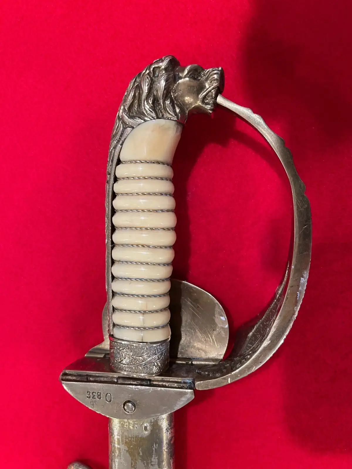 German WW2 Kriegsmarine Officer Damascus Sword - View 10