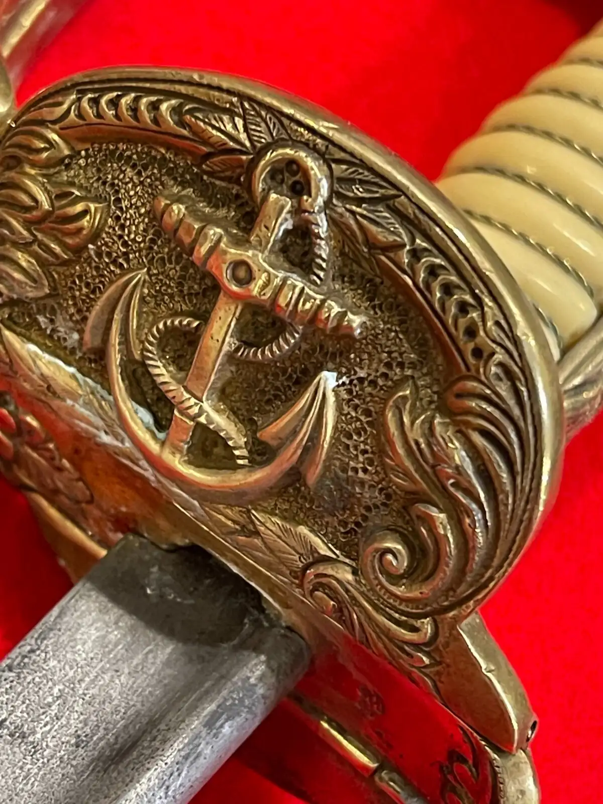 German WW2 Kriegsmarine Officer Damascus Sword - View 11