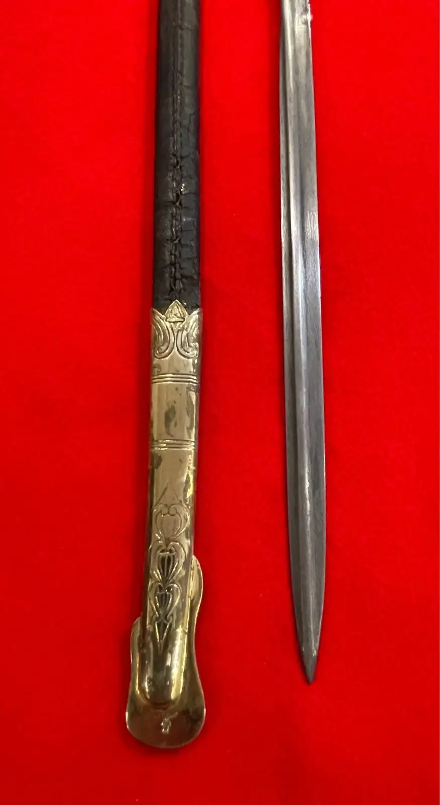 German WW2 Kriegsmarine Officer Damascus Sword - View 5