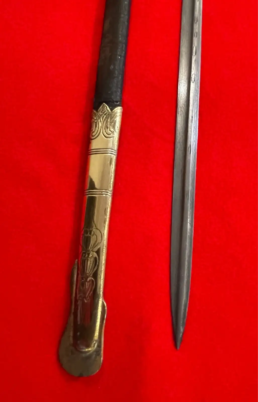 German WW2 Kriegsmarine Officer Damascus Sword - View 6