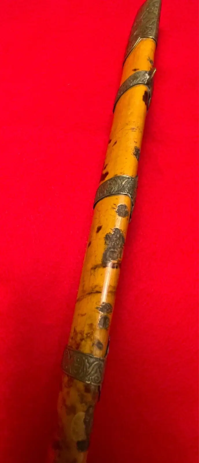 Antique Chinese China 19 Century Short Sword Large Knife - 7