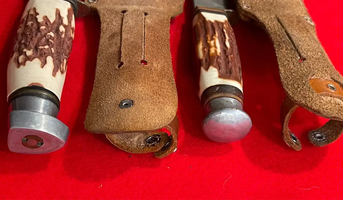 Japanese 20th Century Precise Hunting Knives Set - View 7