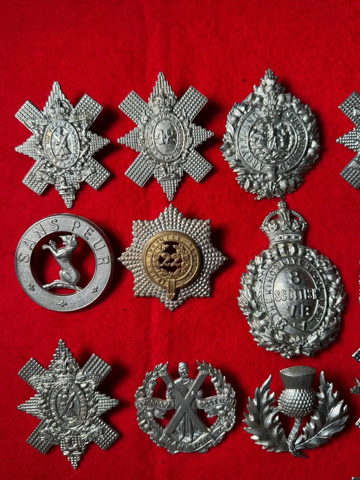 British 20th Century Military Cap Badge Lot alternate view