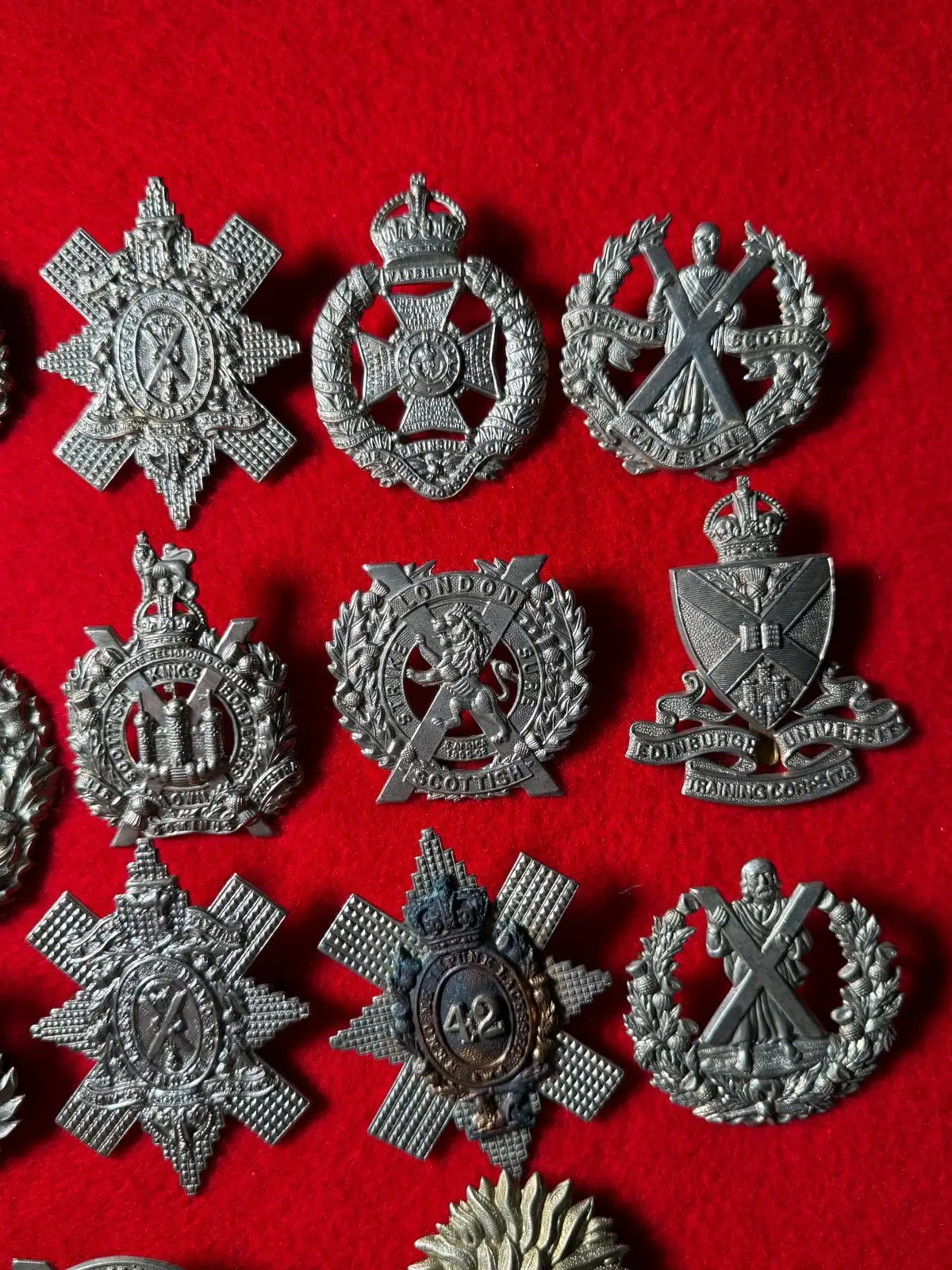 British 20th Century Military Cap Badge Lot - View 3