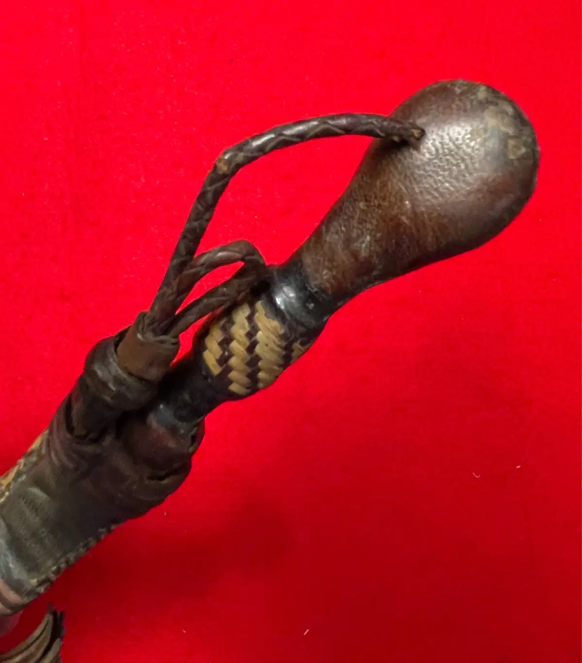 Liberian 20th Century Saharan Fringed Leather Knife - View 8