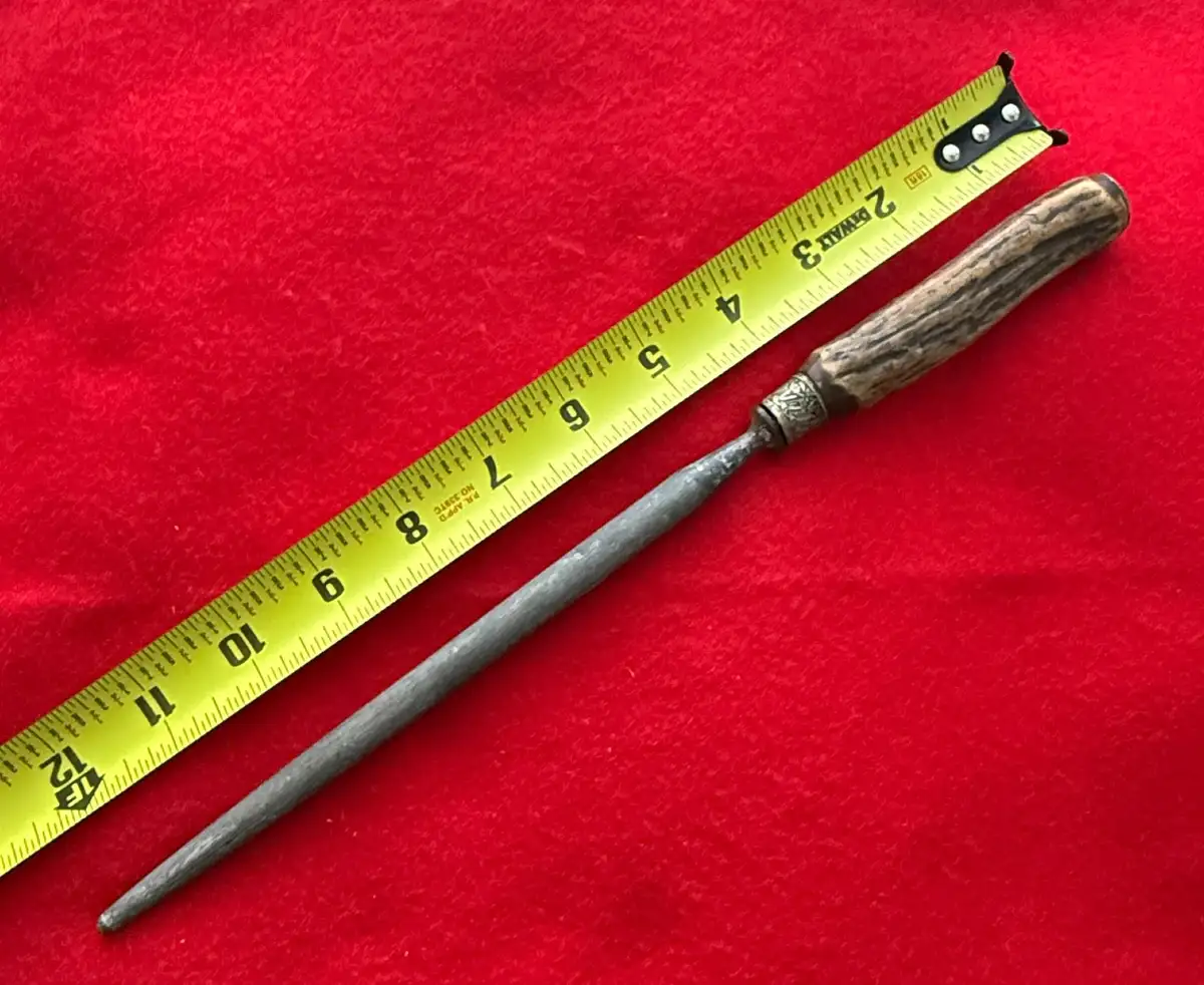 European 19th Century Horn Utility Knife Sharpening Wand alternate view