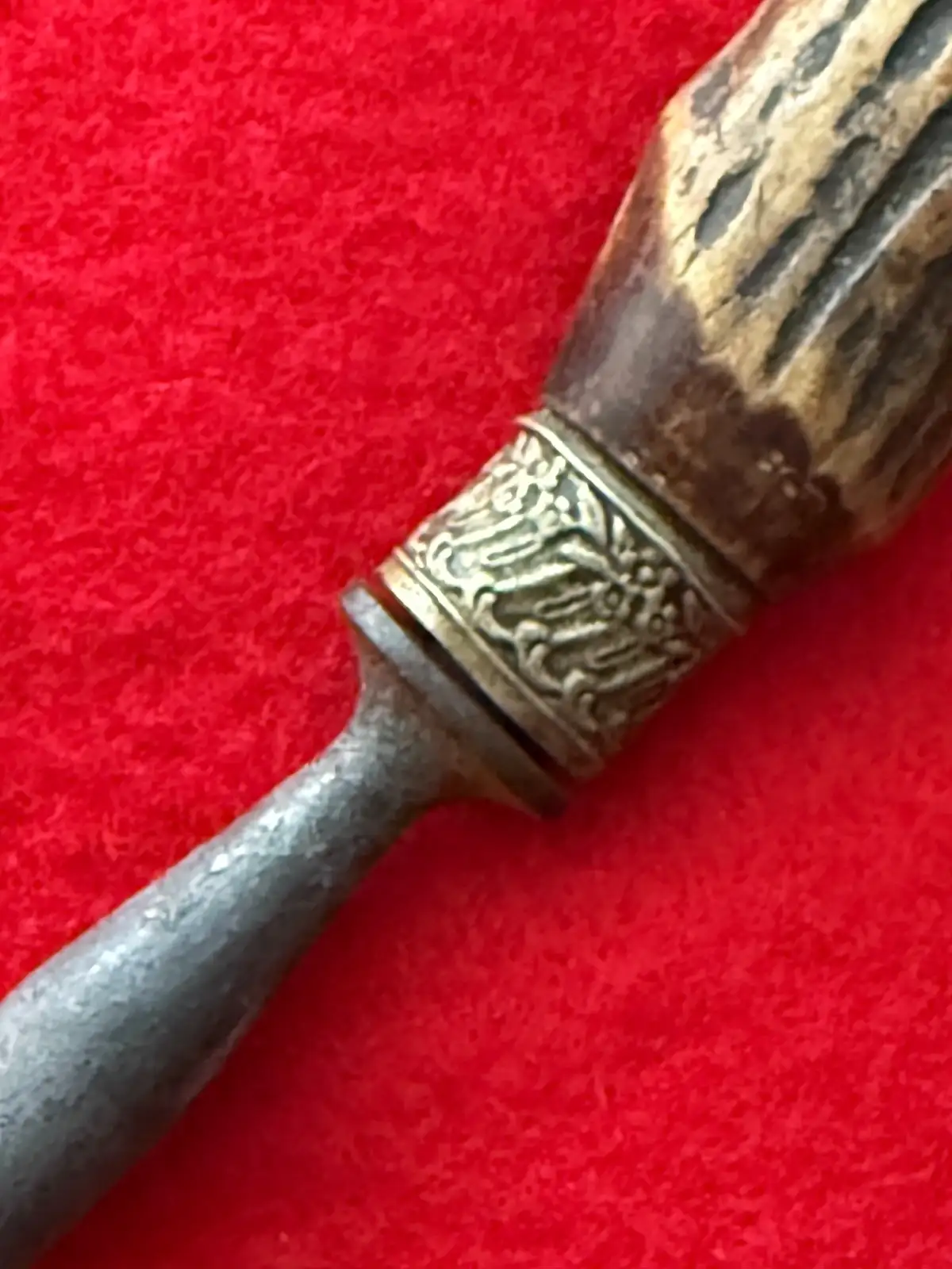 European 19th Century Horn Utility Knife Sharpening Wand - View 3