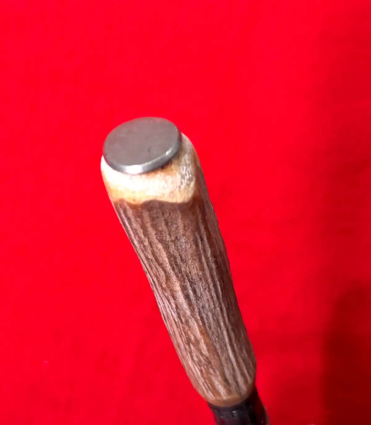 European 20th Century Stag Antler Serving Fork - View 7