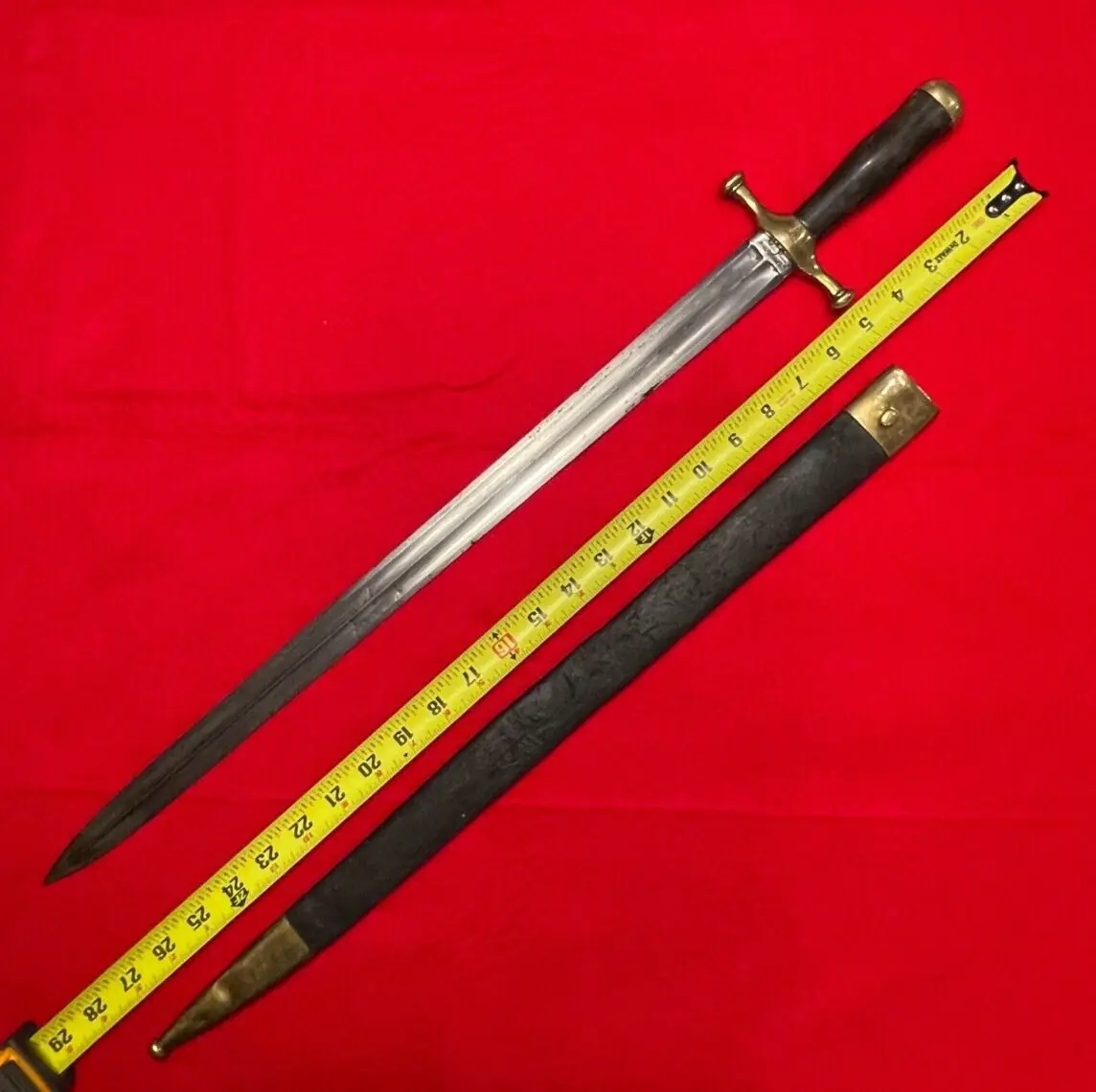 Original Antique French Klingenthal Coulaux A&C Sword Knife - 2