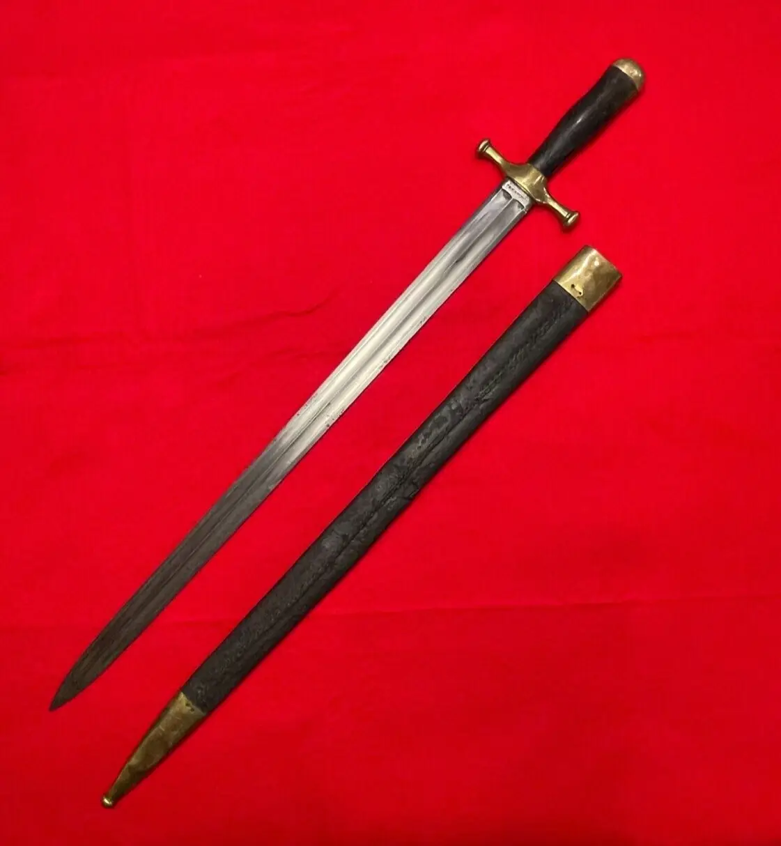 Original Antique French Klingenthal Coulaux A&C Sword Knife - 3