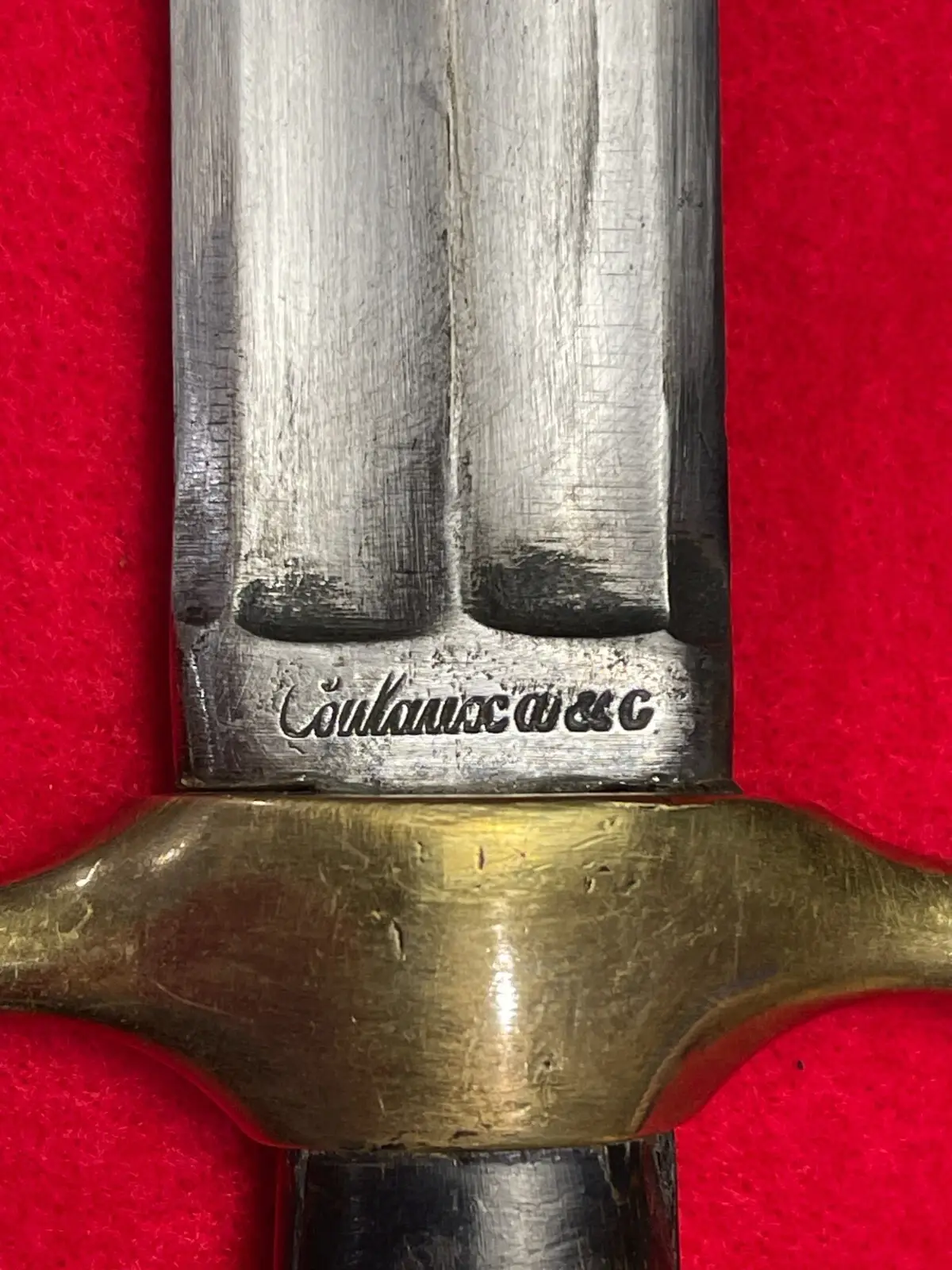 Original Antique French Klingenthal Coulaux A&C Sword Knife - 6