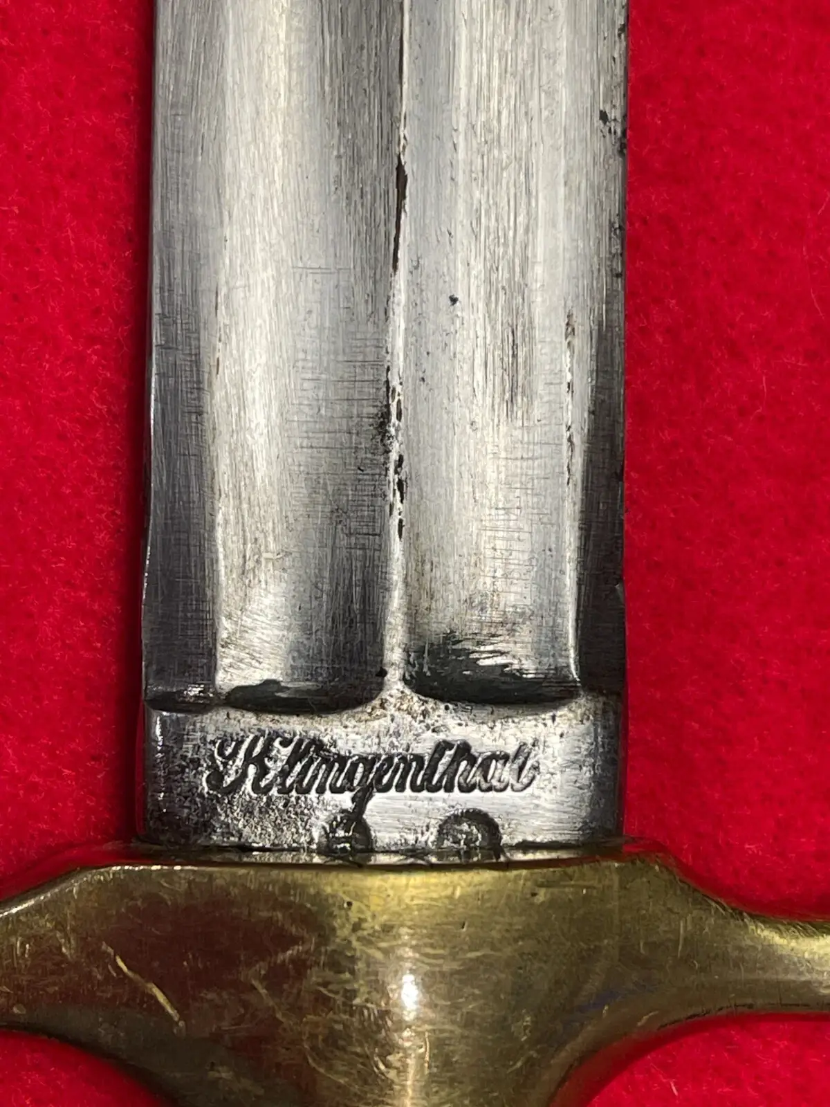 Original Antique French Klingenthal Coulaux A&C Sword Knife - 7