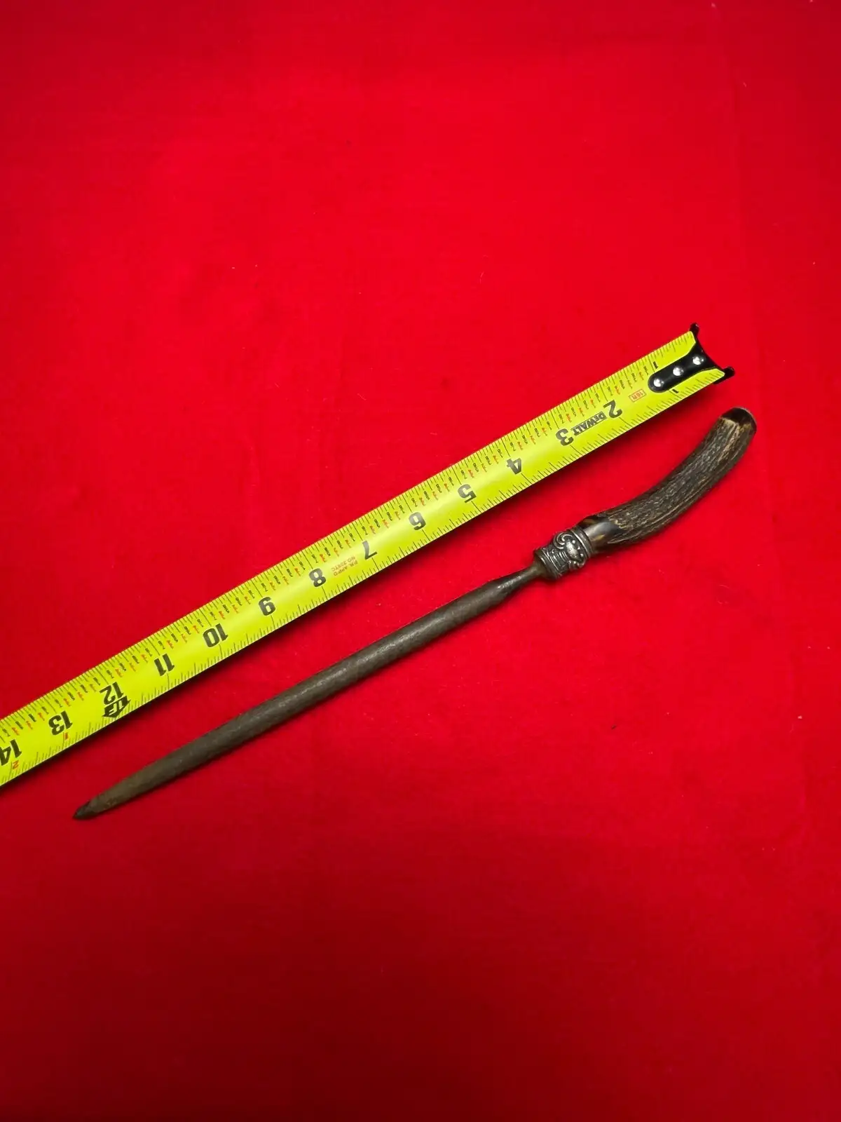 German WW1 Imperial Hunting Knife Sharpening Wand alternate view