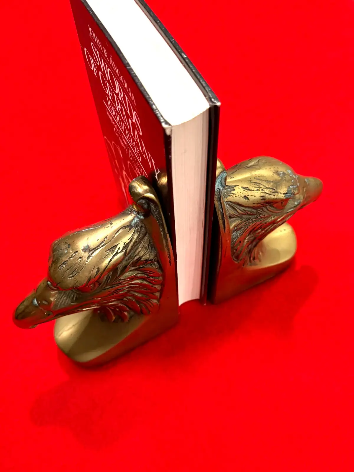 US 20th Century Brass Eagle Head Bookends Set - View 4