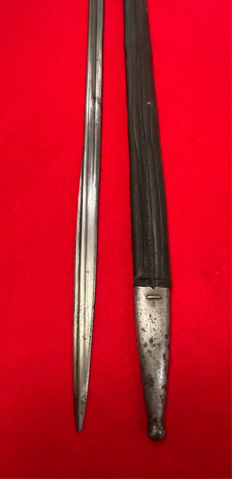 Original German WW1 S98 Bayonet with Erfurt Markings - View 4