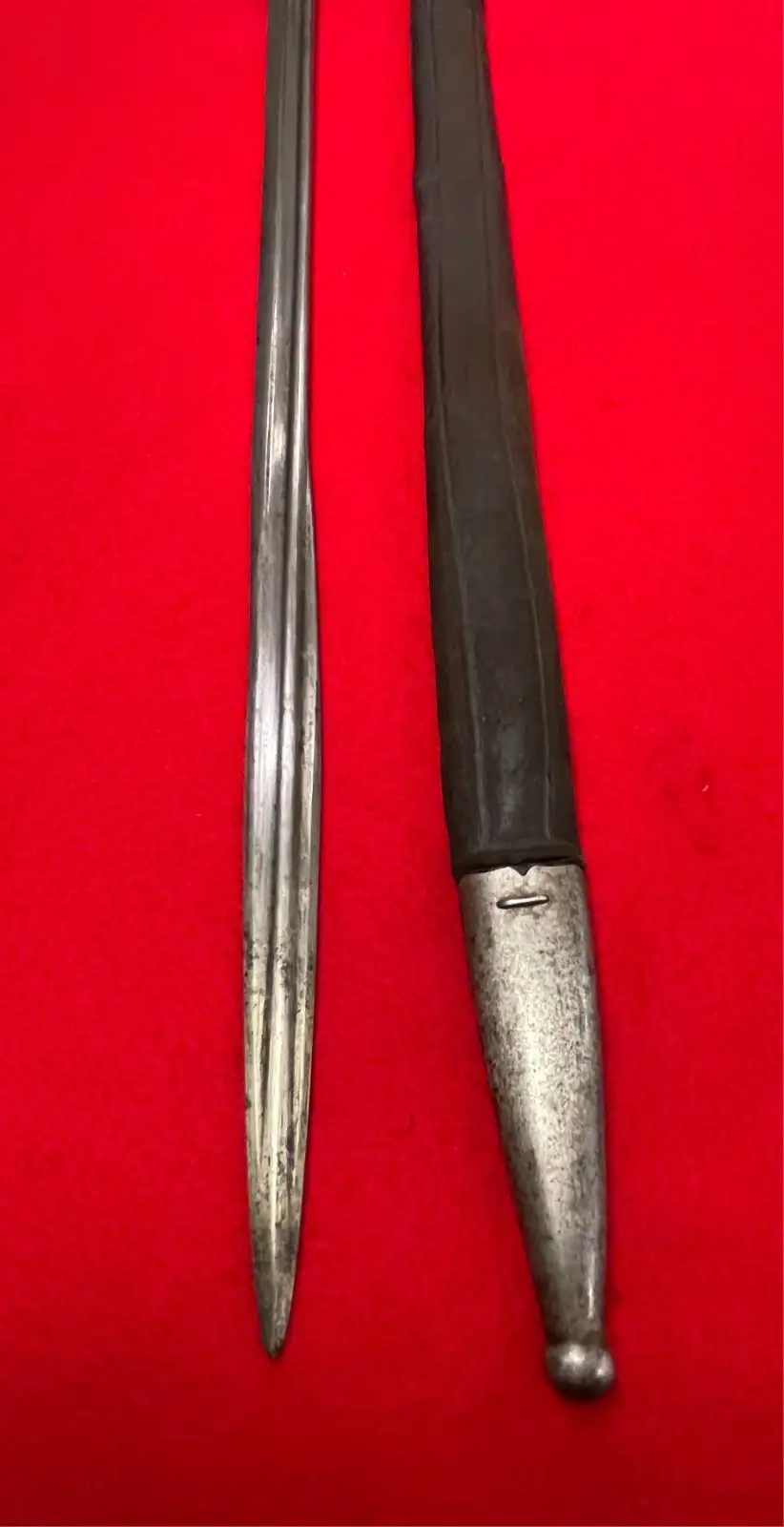 Original German WW1 S98 Bayonet with Erfurt Markings - View 5