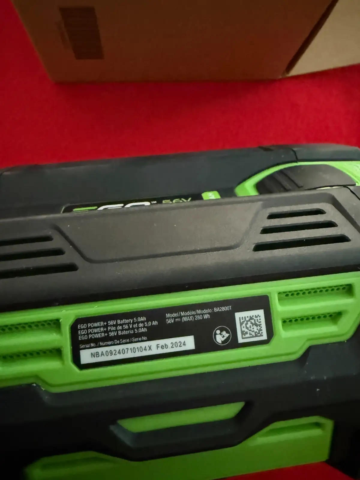 Italian 21st Century EGO BA2800T 56V Lithium Battery - View 6