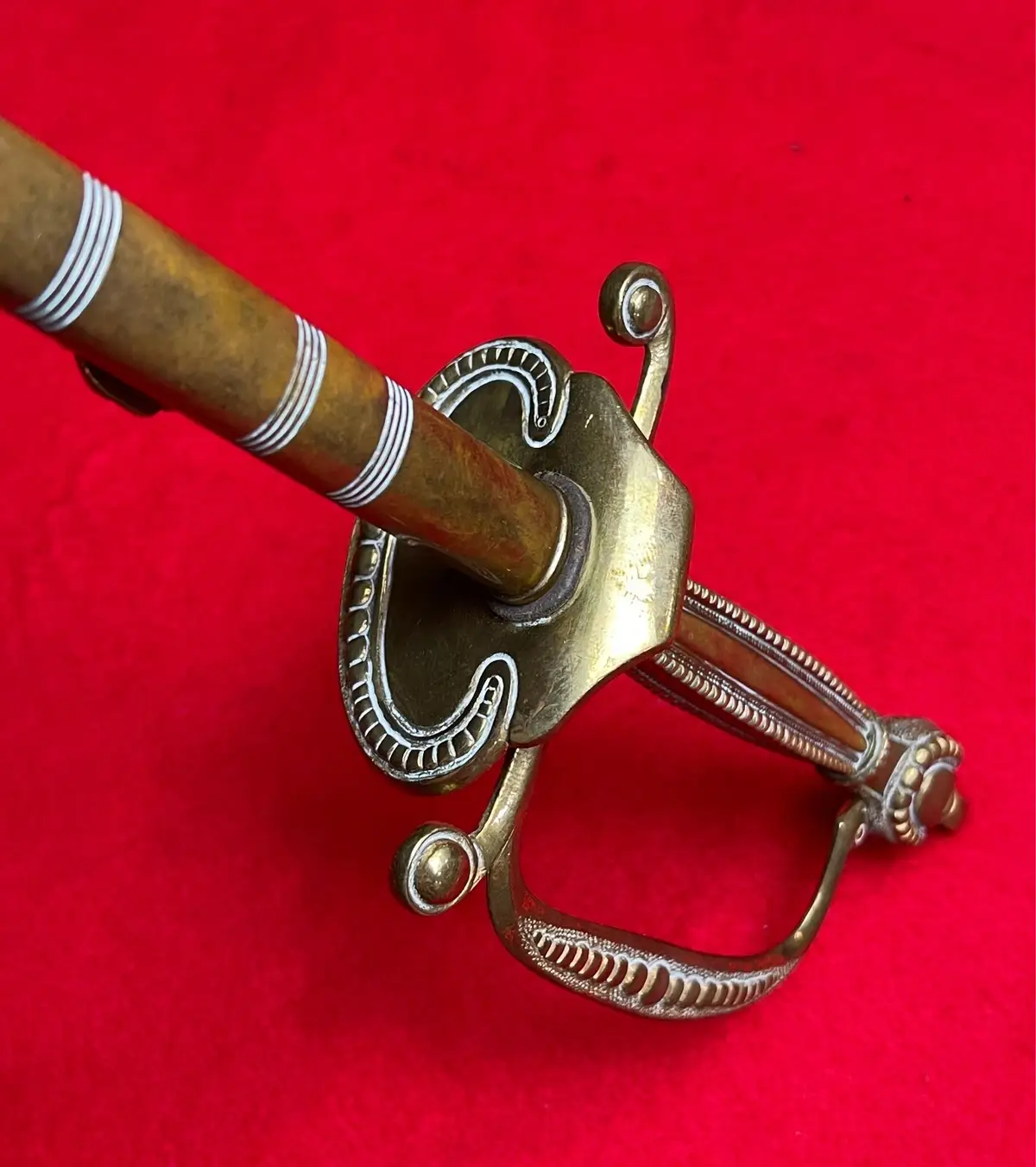 Original Antique British George 5th Officers Court Dress Sword - 11