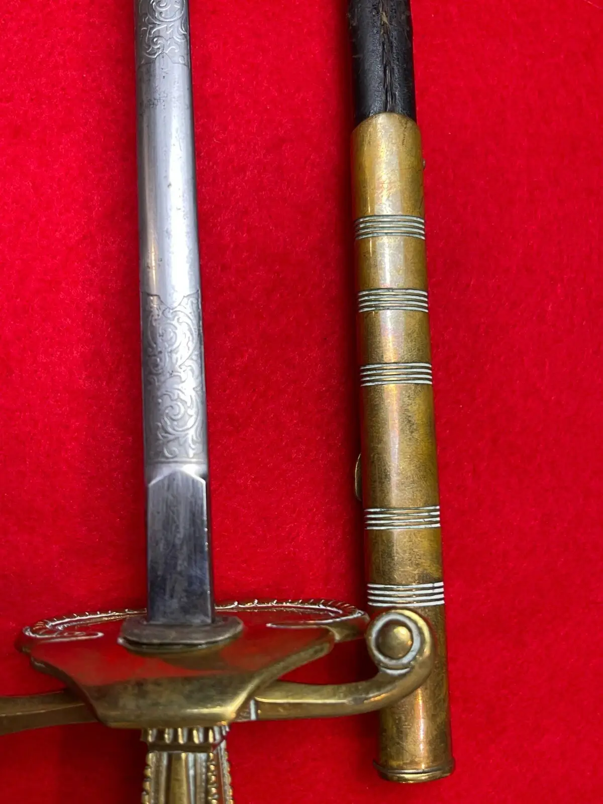 Original Antique British George 5th Officers Court Dress Sword - 9