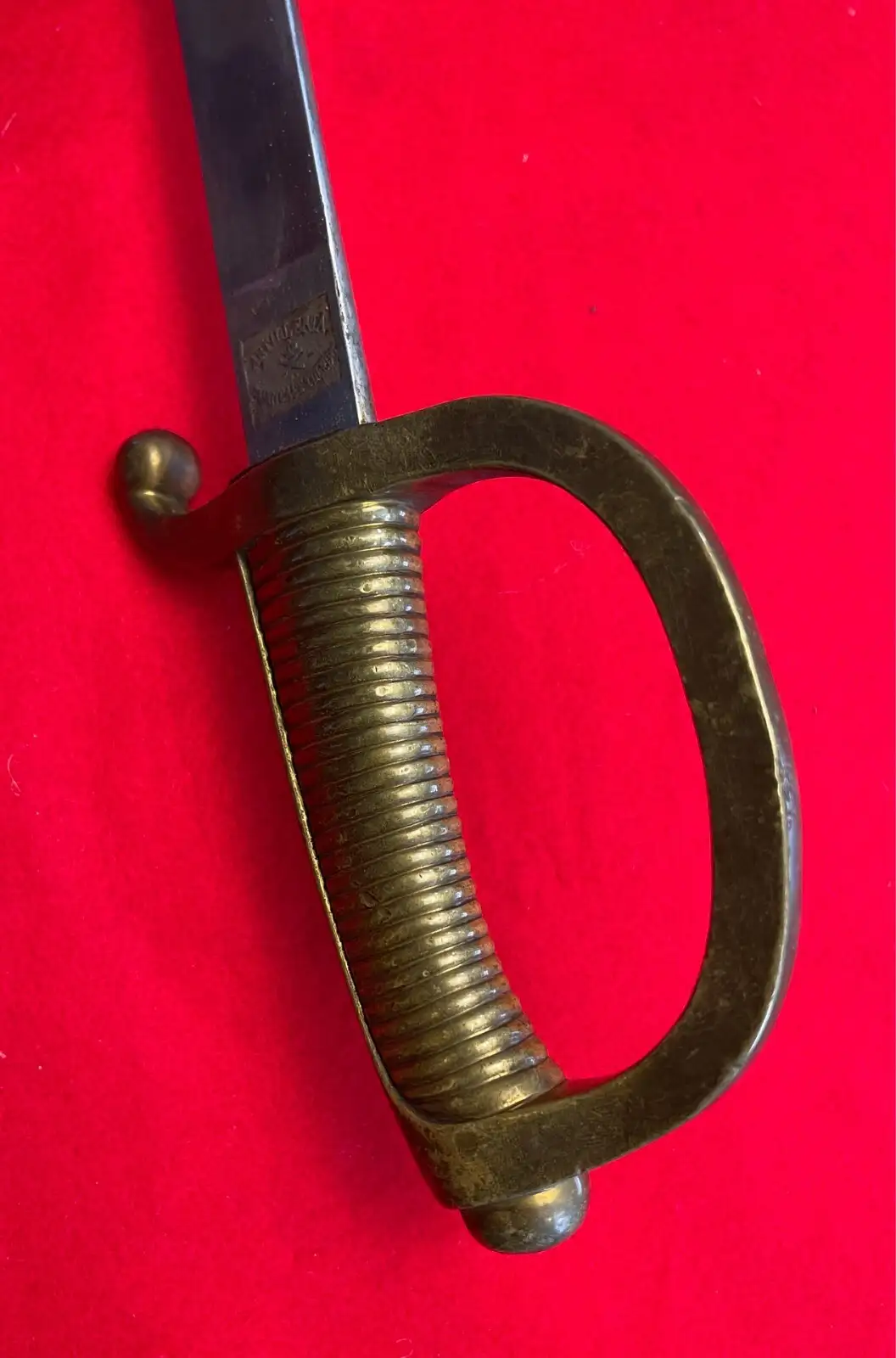 Original Spanish Toledo Artillery Saber with Scabbard - View 11