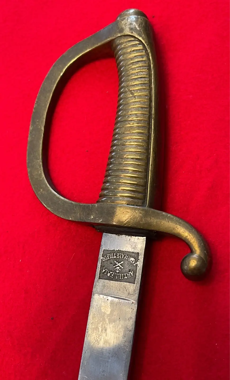 Original Spanish Toledo Artillery Saber with Scabbard - View 5
