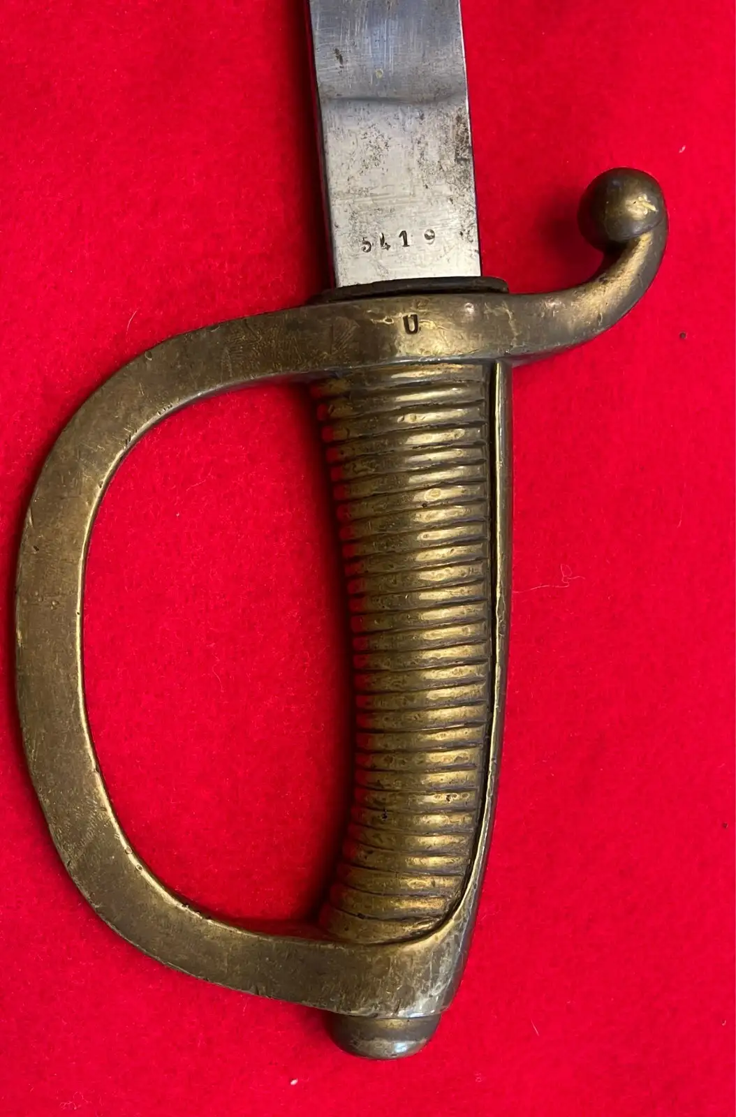 Original Spanish Toledo Artillery Saber with Scabbard - View 6