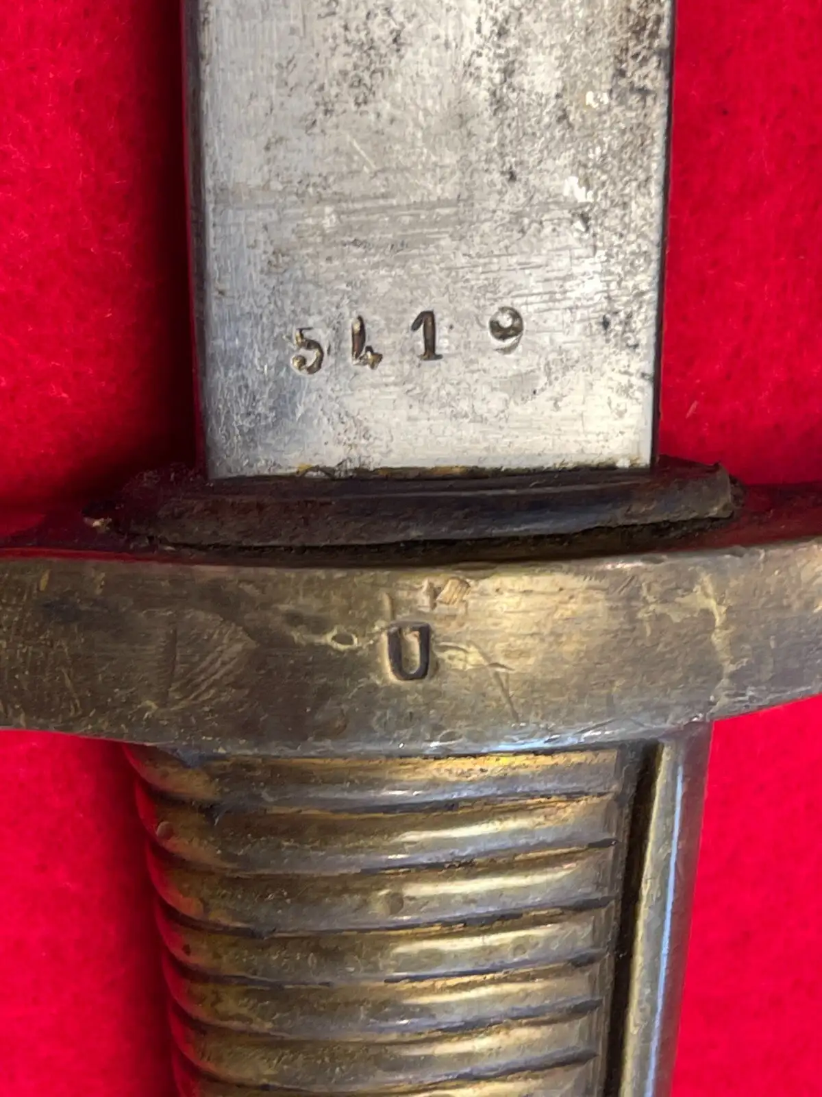 Original Spanish Toledo Artillery Saber with Scabbard - View 7