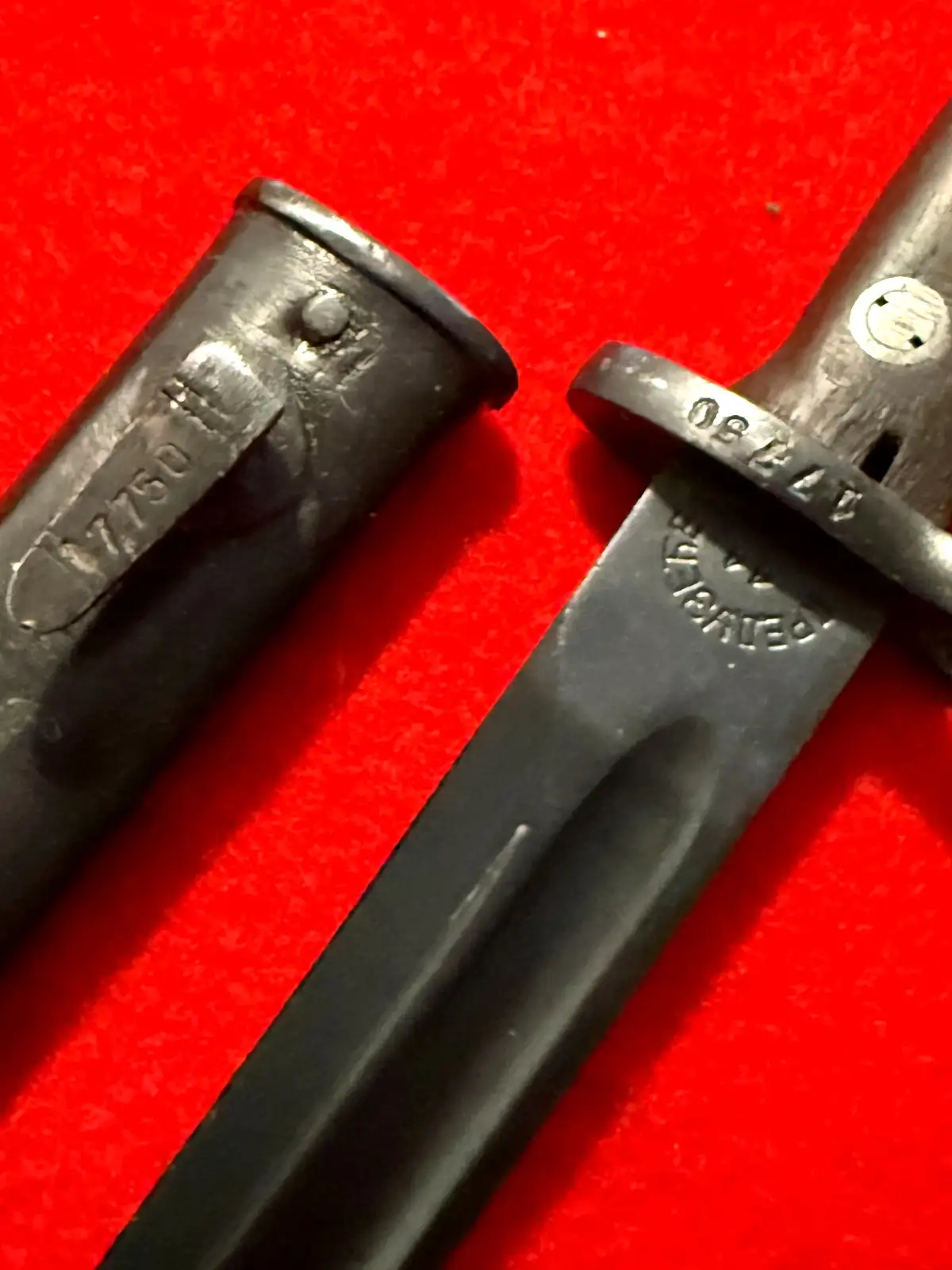 Original Yugoslavian WW2 K98 Bayonet Matching 17750 - View 9