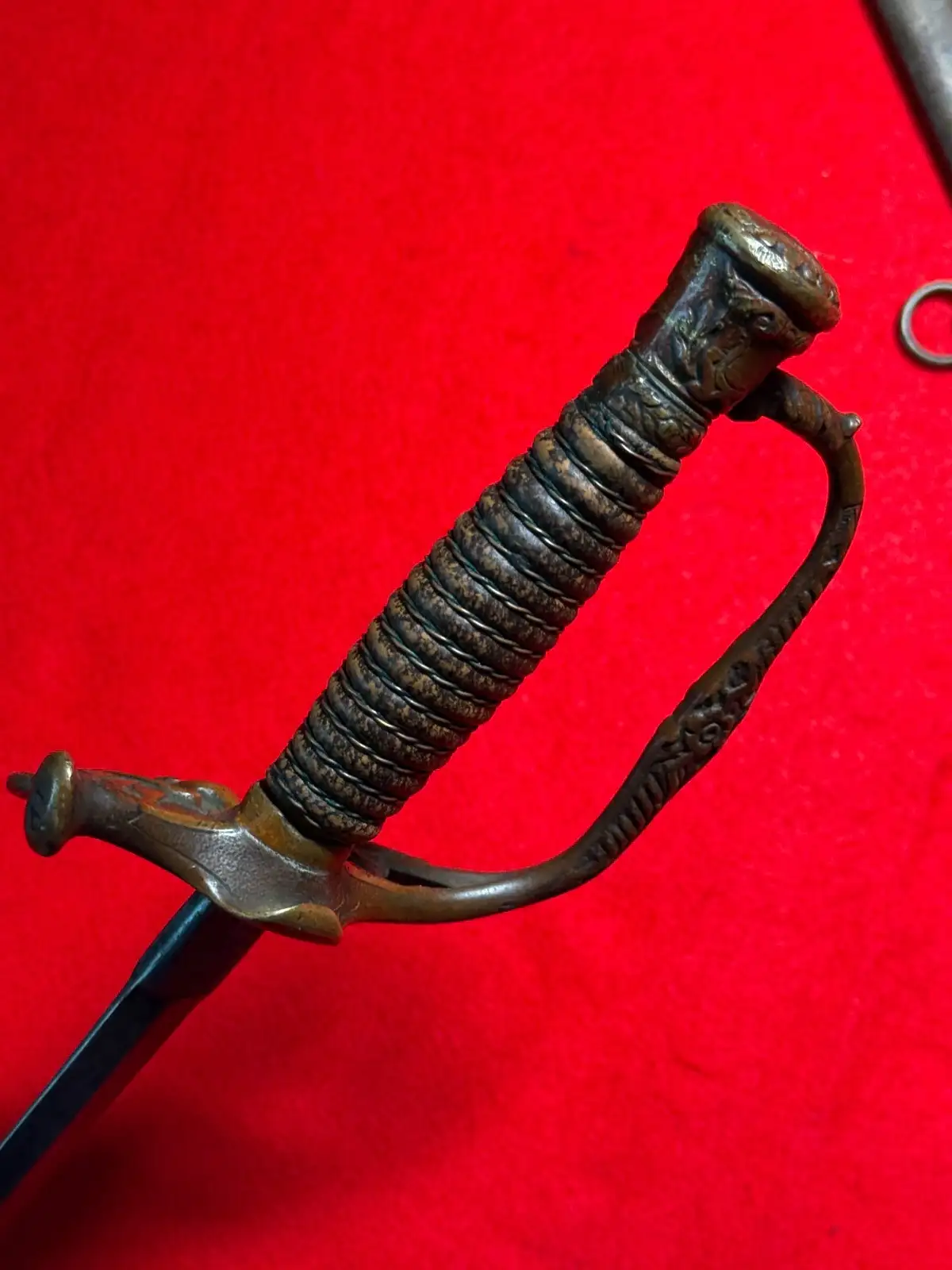 Original US Civil War Staff Officer Sword with Scabbard - View 14