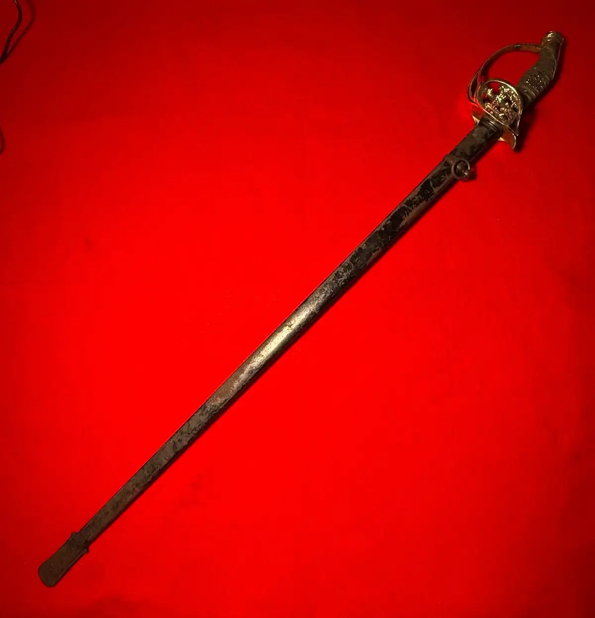 Original German WW1 M1889 Prussian Officer Sword alternate view