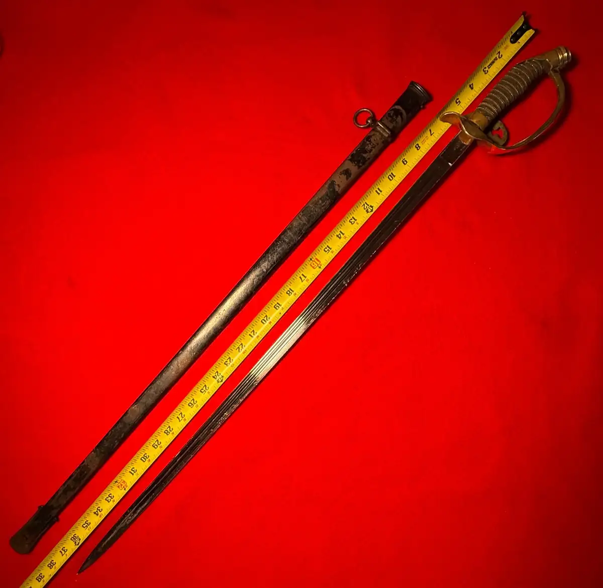 Original German WW1 M1889 Prussian Officer Sword - View 3